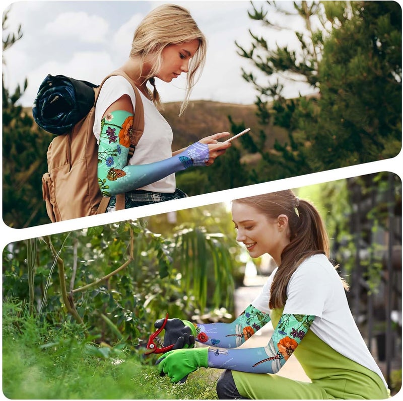 YPHCDO Store Gardening Sleeves Farm Sun Protection Arm Cooling Sleeves Thorn Proof Garden for Women Men with Thumb Hole - Image 5